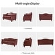 preview thumbnail 11 of 29, Franco Traditional Genuine Leather Sofa Set of 2 by HULALA HOME