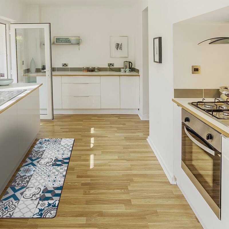 Vortiara Foam Kitchen Mat Boho Moroccan Style - 39.00''X20.10''X0.40''