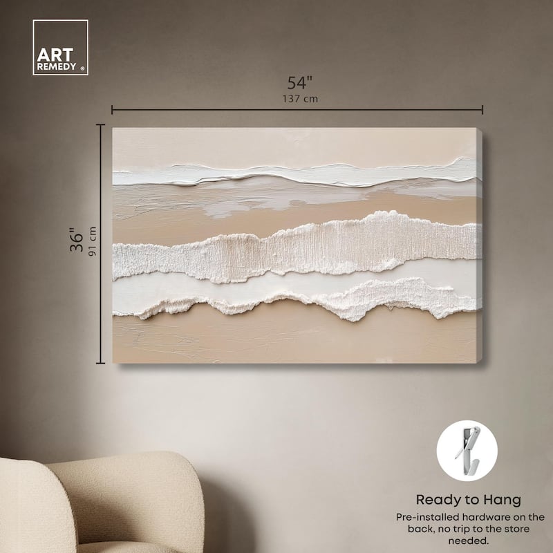 Textured Sea II Canvas by Art Remedy, Gallery Wrapped