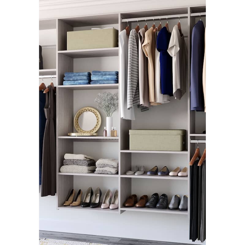 Easy Track 10 Ft. W. Dual Tower Basic Laminate Closet Kit