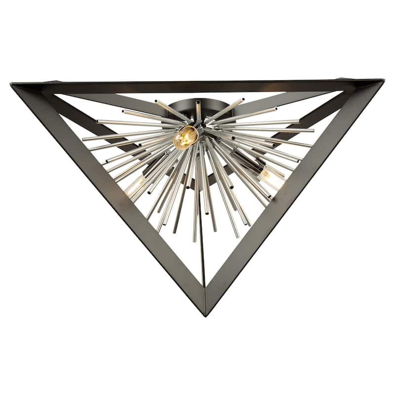 Sunburst 3 Light Flush Mount