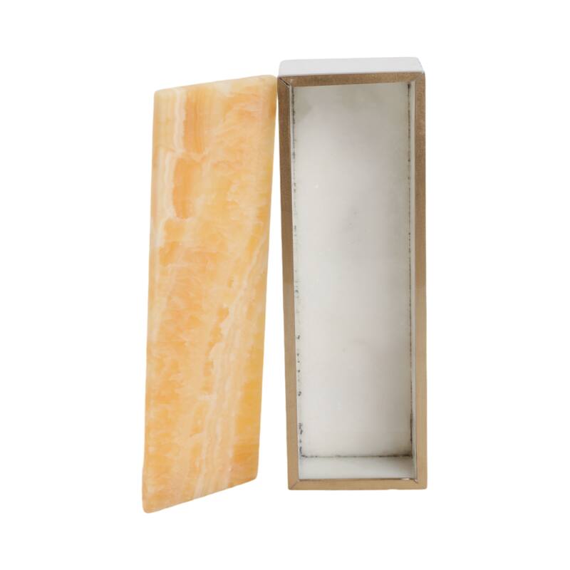 Marble Decorative Storage Box Lidded Keepsakes Jewelry Organizer