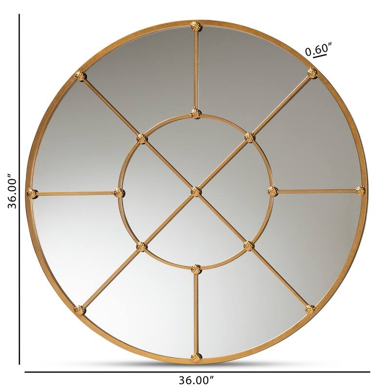 Ohara Modern and Contemporary Metal Accent Wall Mirror
