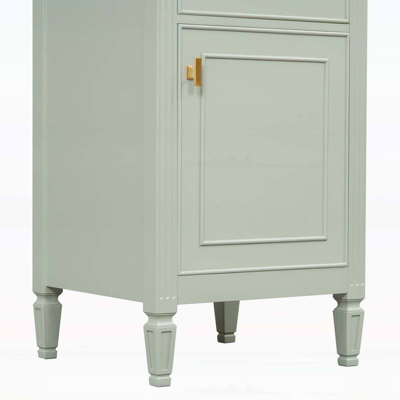 Freestanding Vanity Set with Adjustable Shelf,Tilt-Out Drawer