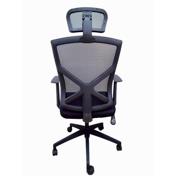 Mesh office deals chair headrest