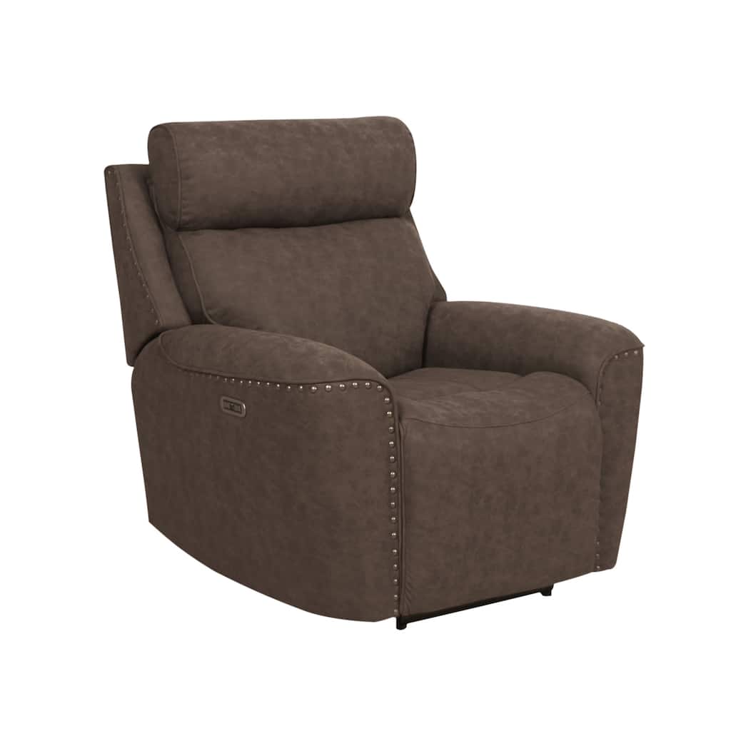 Abbyson Benny Fabric Power Recliner with Power Headrest - Overstock ...