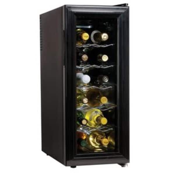Koolatron WC12 12 Bottle Wine Cooler Black Bed Bath & Beyond 15013557