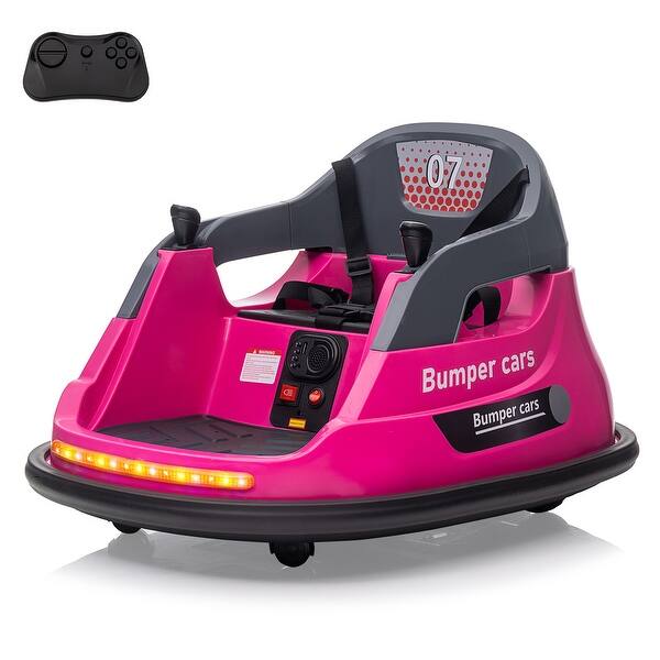 slide 2 of 20, Electric Ride on Bumper Car for Toddlers, Ride on Car with Remote Control Rose