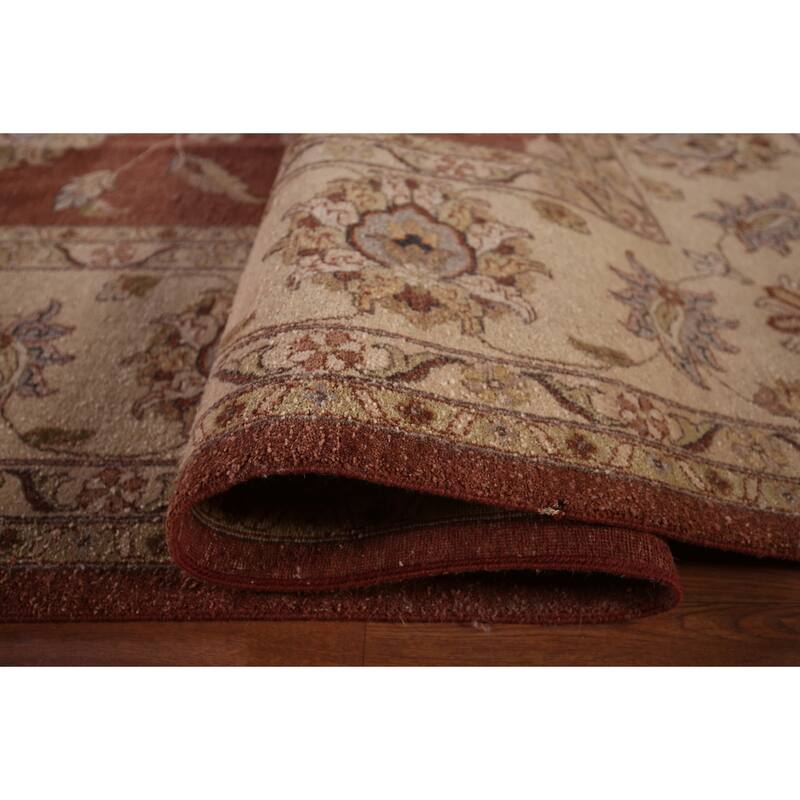 All-Over Floral Peshawar Oriental Large Area Rug Handmade Wool Carpet - 11'8" X 15'0"