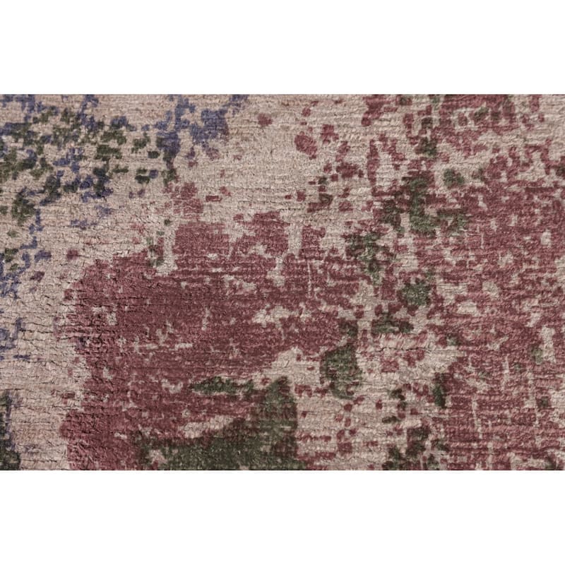 Contemporary Abstract Modern Area Rug Handmade Wool Carpet - 6'7" X 9'6"