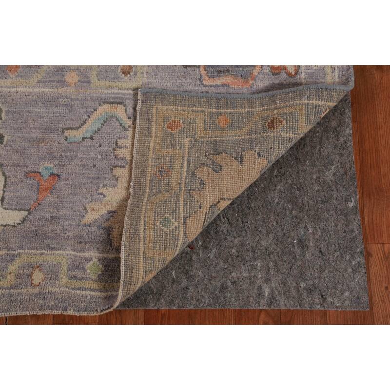 Hand Knotted Oriental 100% Wool Carpet Transitional All-Over Greys & Charcoal Oushak Area Rug - 10' 0'' X 8' 0''