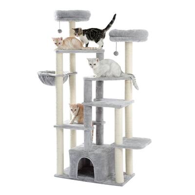Presale 65" Cat Tree with Sisal Scratching Post, Deluxe Condo & 2 Bed