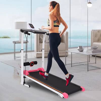 Mini Two-wheeled Mechanical Treadmill Foldable Walking Machine