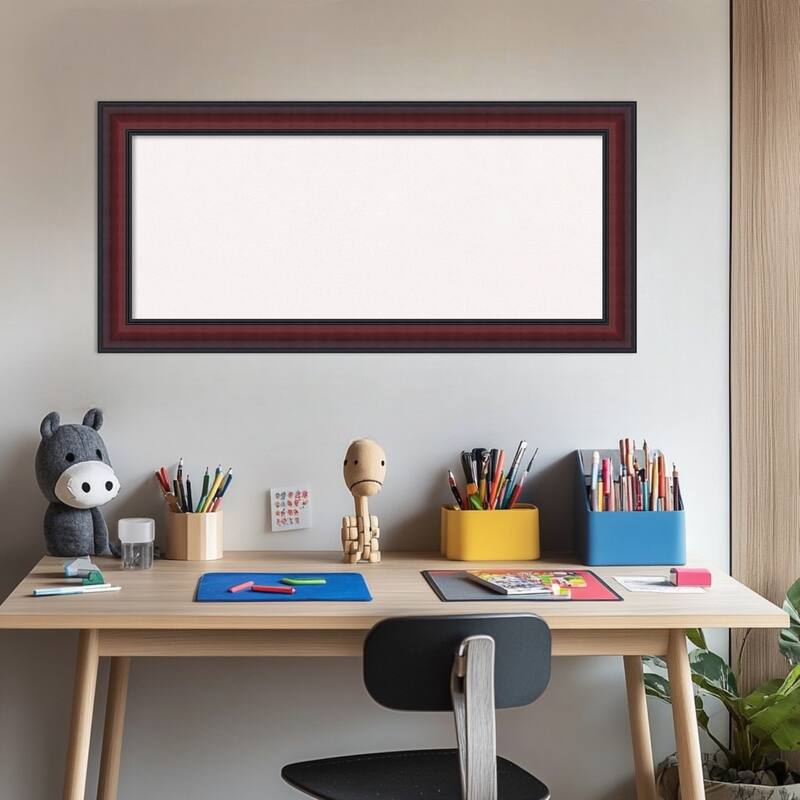 Dalat Cherry Framed Cork Board - Bulletin Board, Organization Board, Pin Board