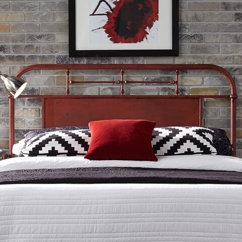 Vintage Series Distressed Queen Metal Headboard