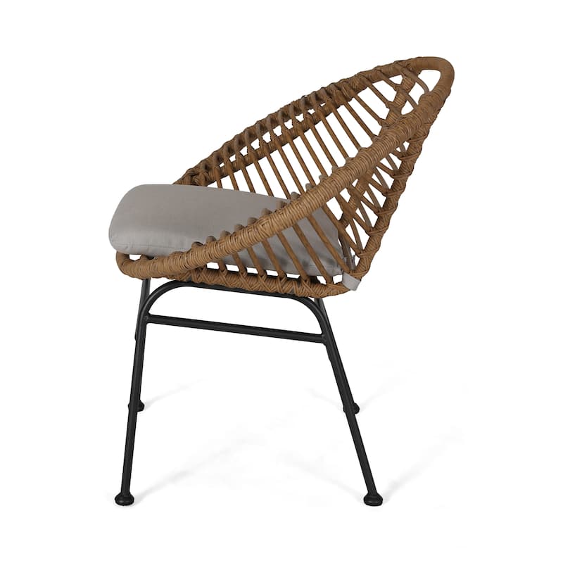 2 Piece Classic Outdoor Patio Lounge Chair Set, High Comfort for Multiple Scenarios