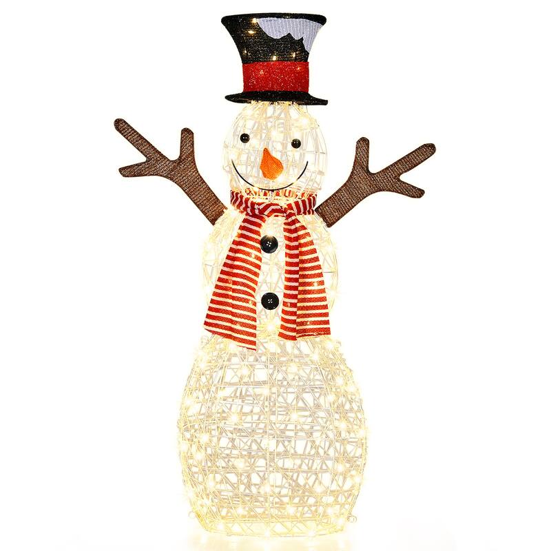 Christmas Outdoor Lighted Snowman Yard Decorations with LED Lights - Outdoor Lighted Christmas Decoration - LED Lights