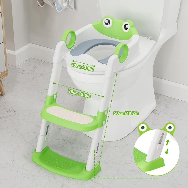 Toilet Training Seat with Step Stool Ladder for Toddlers - N/A