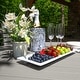 preview thumbnail 21 of 49, Weatherly 5-piece Outdoor Dining Set - 48" Round Table, Counter-height