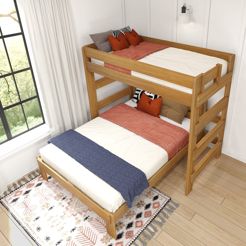 Max and Lily Farmhouse Twin over Queen L Shaped Bunk Bed