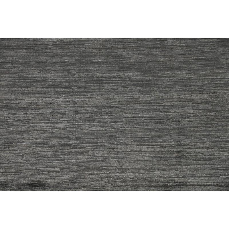 Tribal / Striped Gabbeh Oriental Area Rug Hand-Knotted Wool Carpet - 7'9" x 9'9"