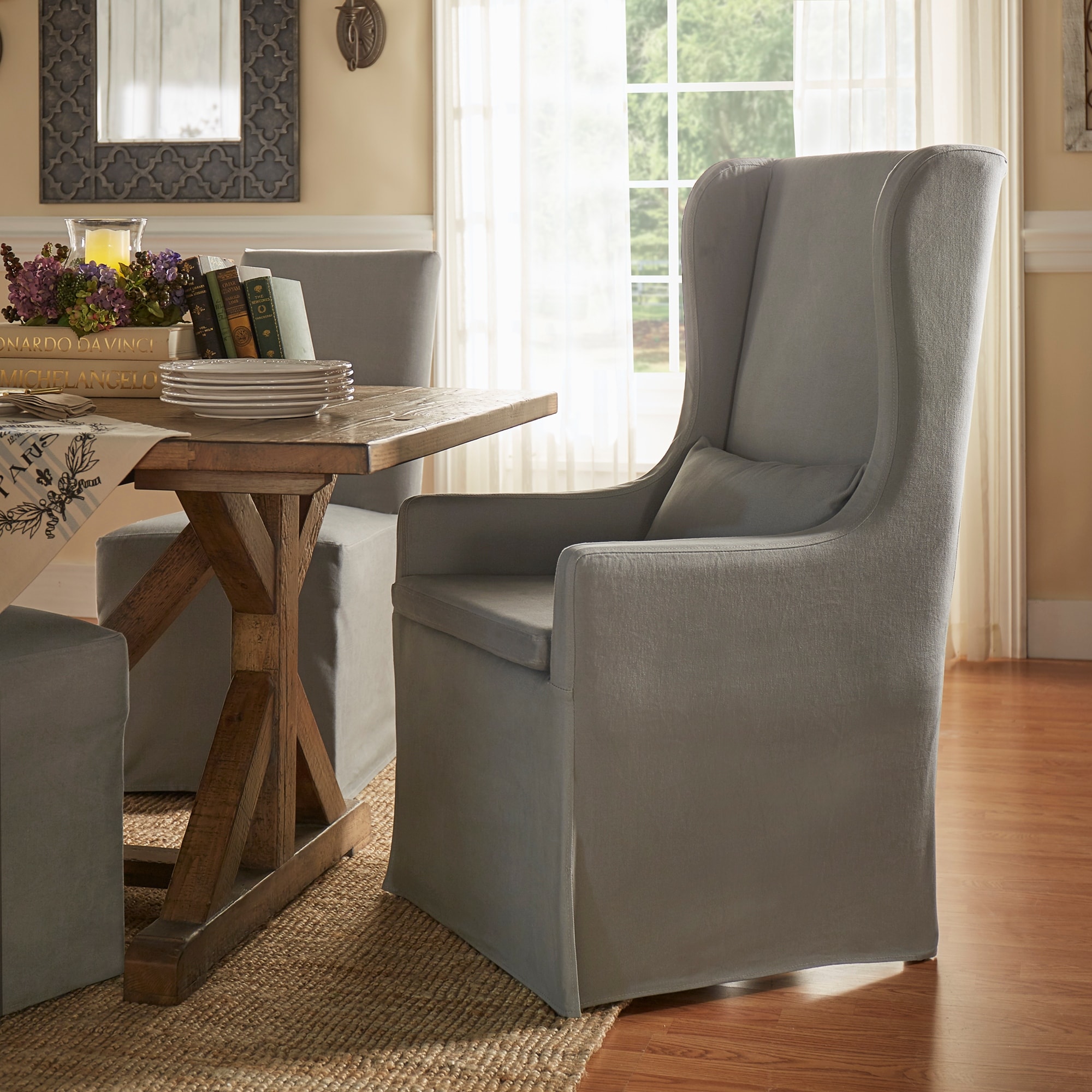 Potomac Wingback Host Chair by iNSPIRE Q Artisan On Sale Bed