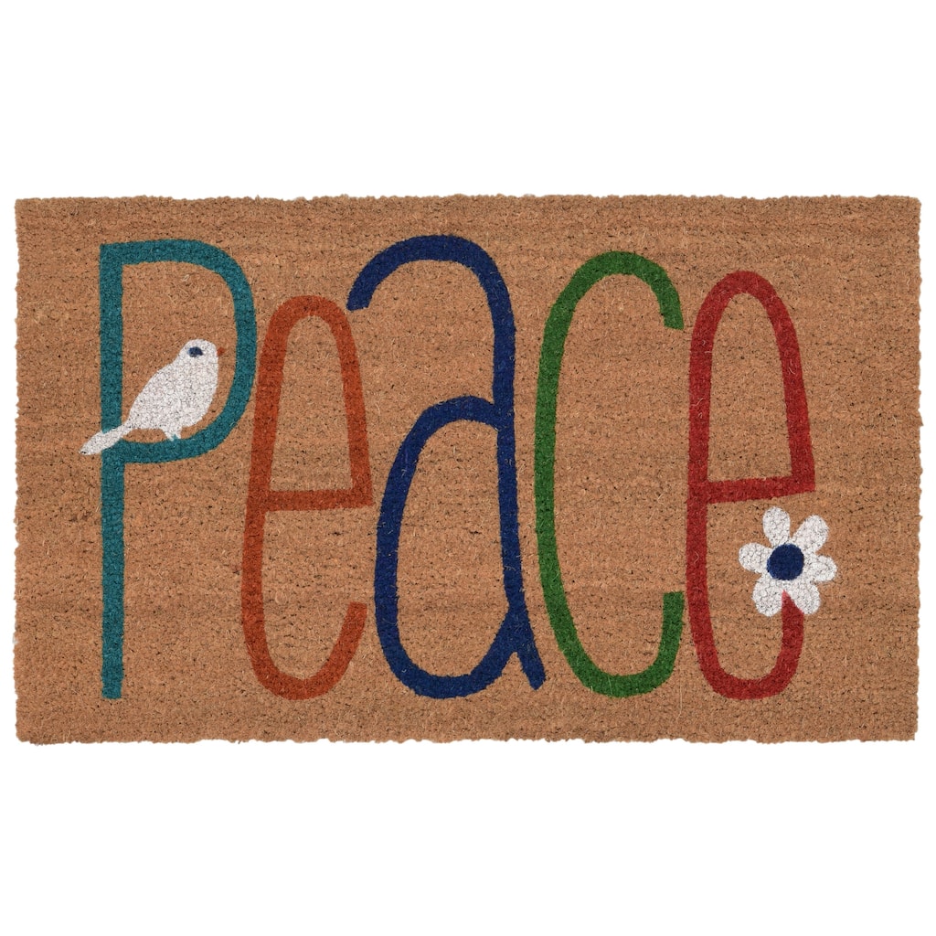 Liora Manne Serenity Coir Welcome Door Mat (1'6" x 2'6")