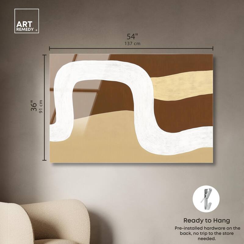 Minimal Wavy II Acrylic by Art Remedy, Ready to Hang