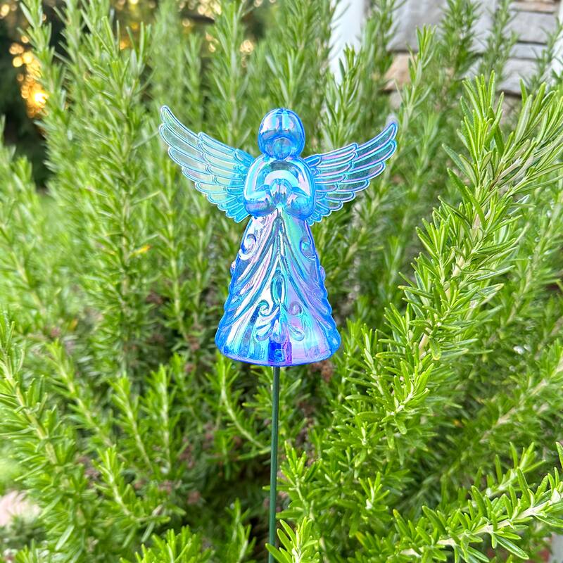 Exhart 2 Piece Angel WindyWing Garden Stakes, 4.5 by 30 Inches
