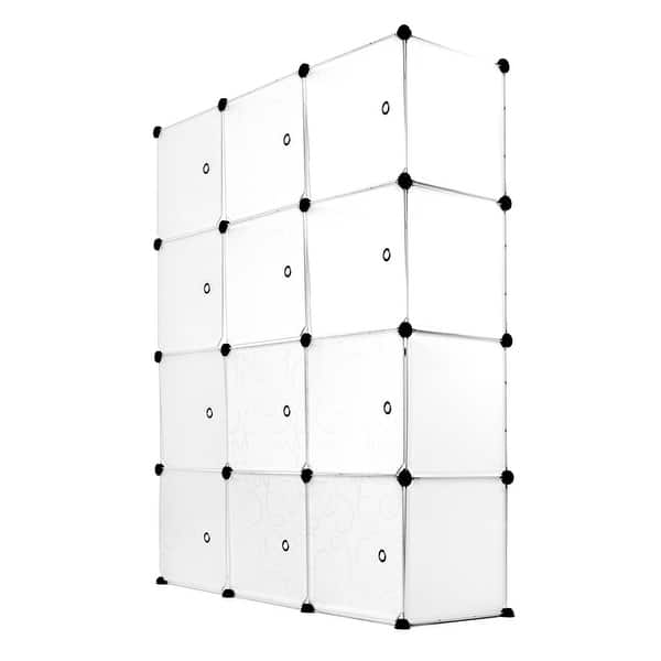 slide 7 of 9, Work-It! Cube Storage Organizer | Stackable Portable Closet Organizer Shelves Stackable Portable Closet Organizer Shelves|12 Cubes