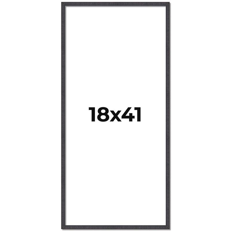 18x41 Frame Brown Solid Wood Picture Frame - Complete Modern Photo