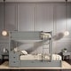 preview thumbnail 26 of 34, Classic Elegant Twin Over Twin Bunk Bed with Twin size Trundle, Storage and Desk