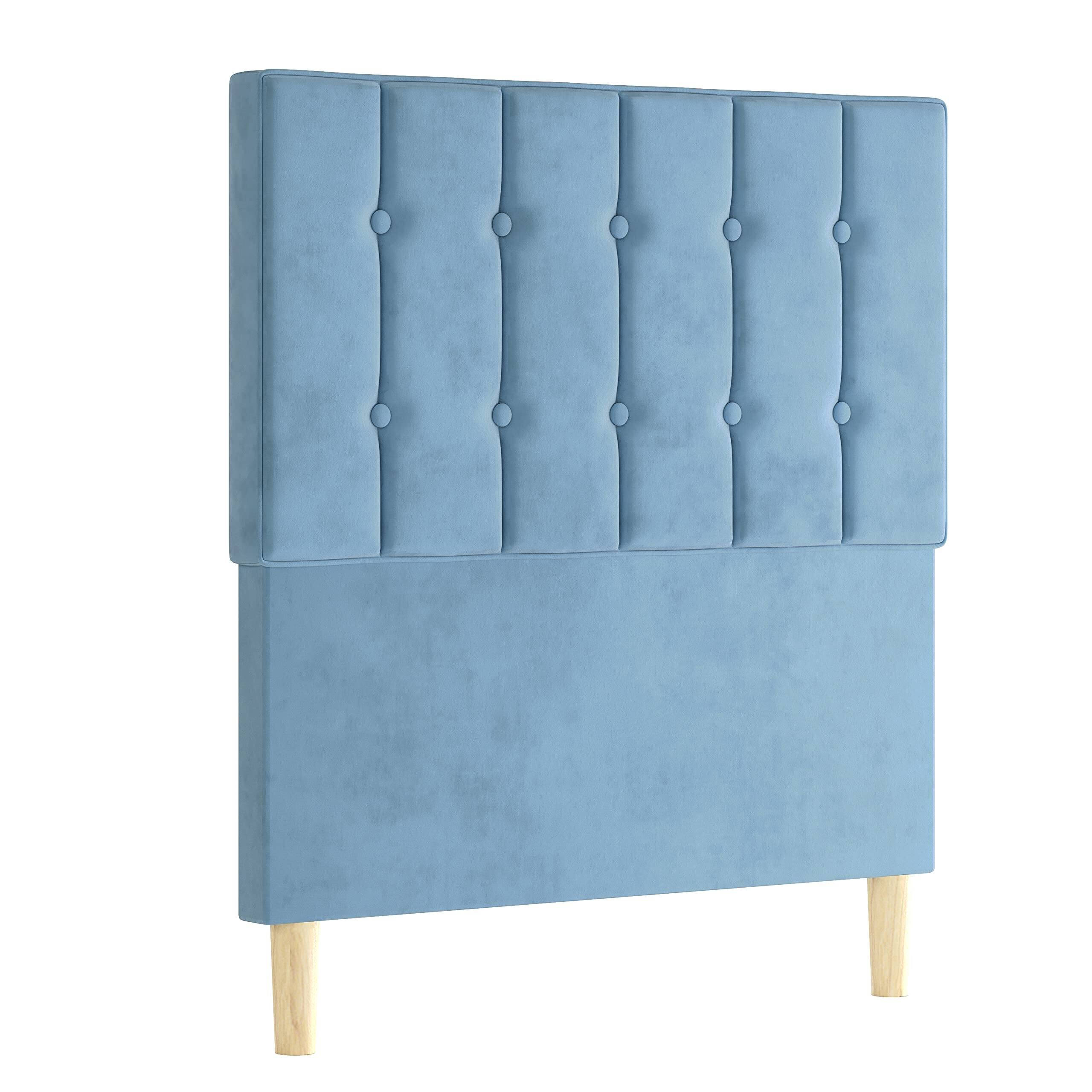 Twin Bed Frames, Velvet Upholstered Twin Platform Bed Frame with