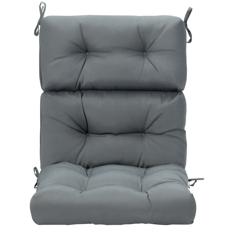 22" x 44" Tufted Outdoor Patio Chair Seating Pad - 44" (L) x 22" (W) x 5" (H)
