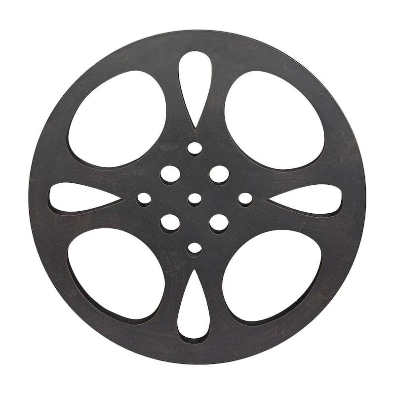 Metal Film Reel Home Wall Decor - Black - Roche River Decor - Black