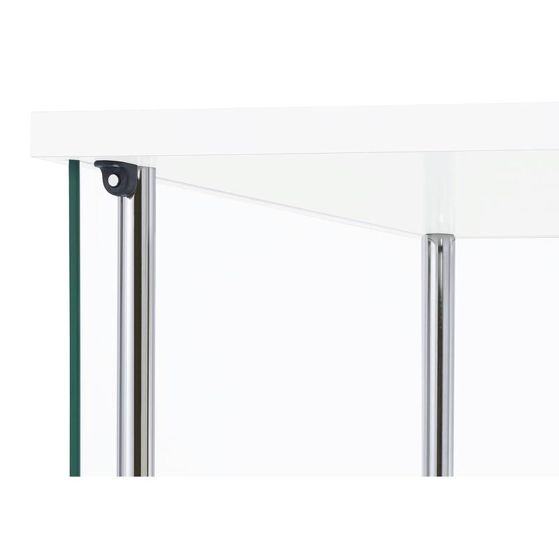 Bellatrix 4-shelf Clear Glass Curio Cabinet