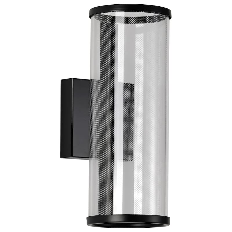 Vale LED Sconce Matte Black Silk Screened Acrylic Lens - Matte Black