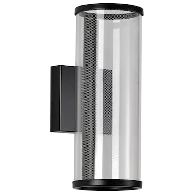 Vale LED Sconce Matte Black Silk Screened Acrylic Lens