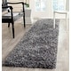 preview thumbnail 7 of 48, SAFAVIEH Malibu Handmade Shag Senem Casual Rug 2'3" x 11' Runner - Charcoal