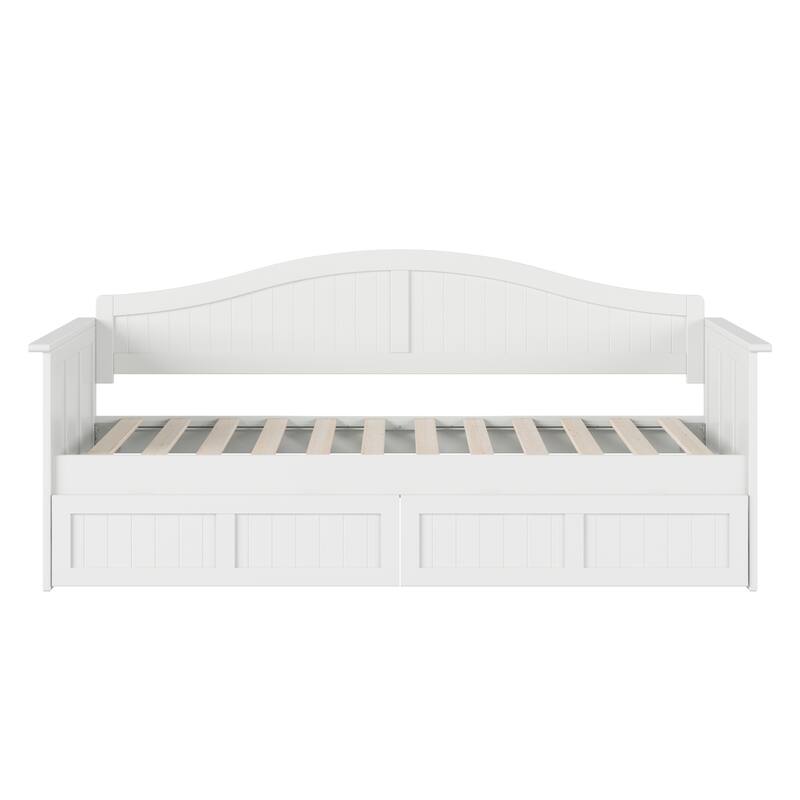 Nantucket Twin Wood Daybed with Set of 2 Drawers