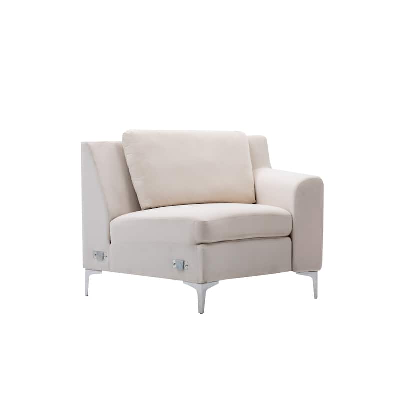 136'' Velvet Semicircle couch Modular Curve Sectional Sofa