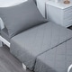 preview thumbnail 2 of 4, Biloban 4-Piece Toddler Comforter Set for Kids - Grey