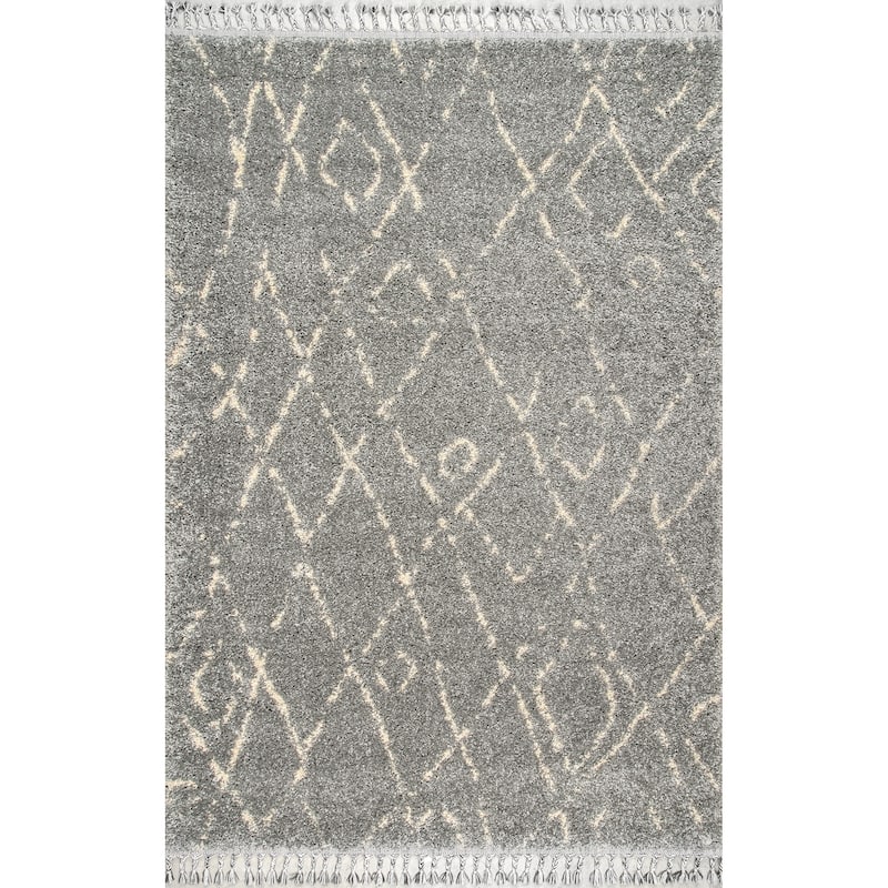 Nuloom Nieves Moroccan Diamond Tassel Area Rug