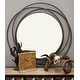 preview thumbnail 1 of 32, Stylish Metal Wall Mirror with Overlapping Circles and Foiled Finish - Gold or Gray