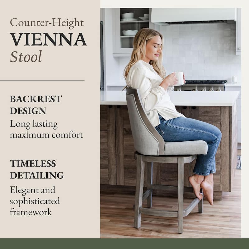 Maven Lane Vienna Swivel Kitchen Stool