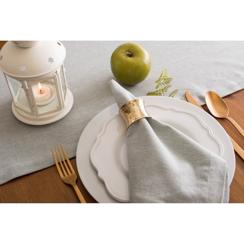 Design Imports Solid Chambray Table Runner (0.25 inches high x 14 inches wide x 72 inches deep)