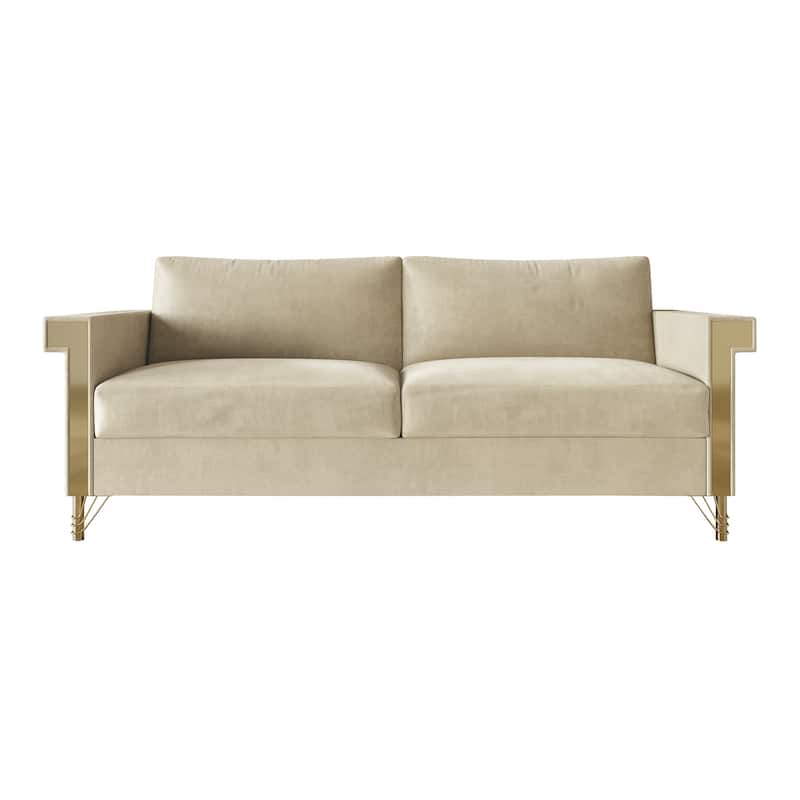 CraftPorch Luxurious Velvet Upholstered 3-Piece Living Room Set