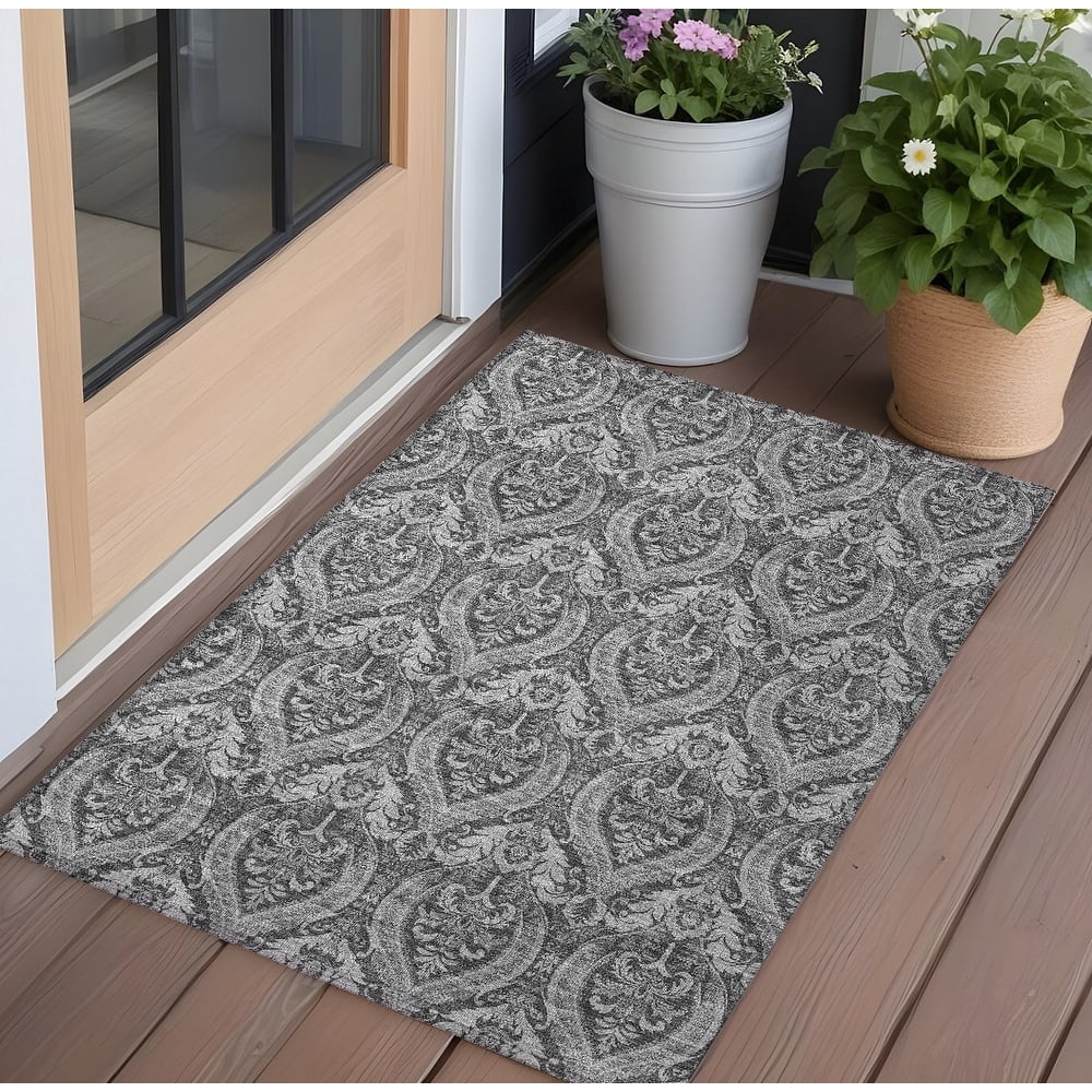 Pami Garden-Inspired Weather Resistant Versatile Elegance Outdoor Rug