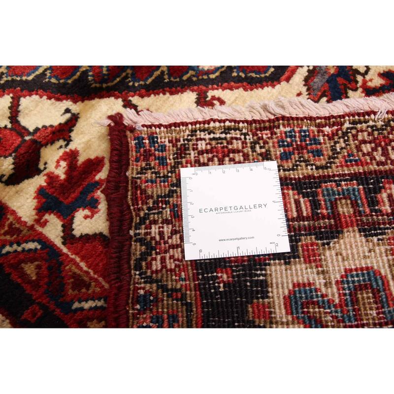 ECARPETGALLERY Hand-knotted Sarabi Dark Red Wool Rug - 9'9 x 12'2