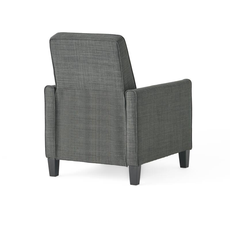 Roomfitters Fabric Push Back Chair for Elegant Home Decor, Navy Blue